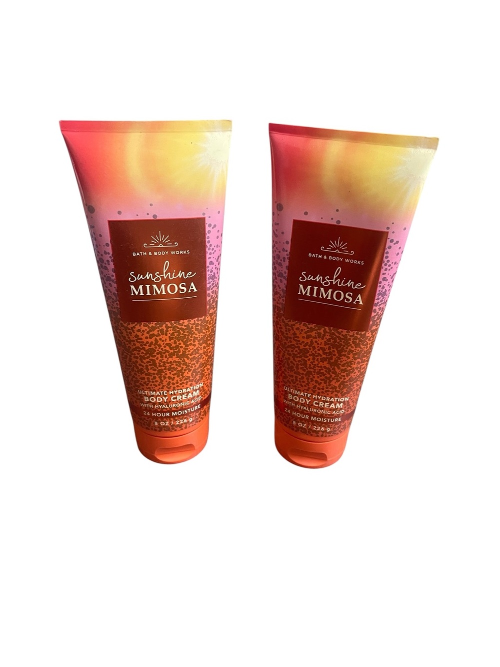 Bath & Body Works Sunshine Mimosa Body Cream Set of 2 NEW